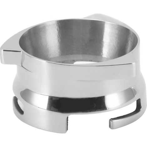 Entonnoir doseur à café en acier inoxydable, fixation solide, installation facile, entonnoir doseur rotatif de 54 mm pour café (1/5)