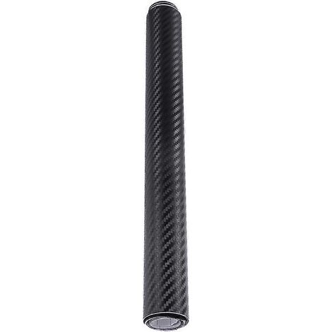 Film adhésif vinyle imitation fibre de carbone 4D (1 feuille) - Idéal pour l'intérieur de votre voiture-152X50cm-Black (1/2)