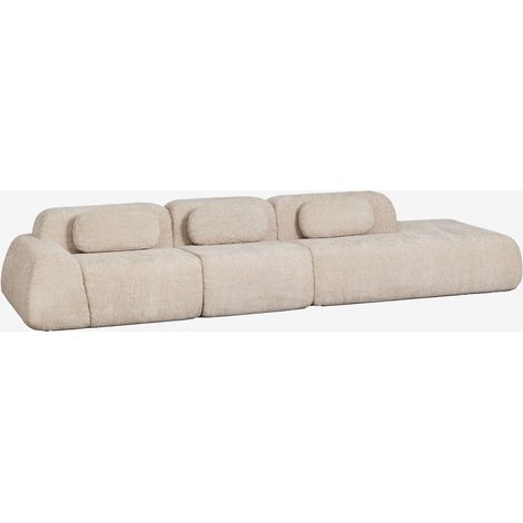 Divano modulare angolare a 3 pezzi con chaise longue destra in ciniglia confezionato sottovuoto Merida SKLUM            