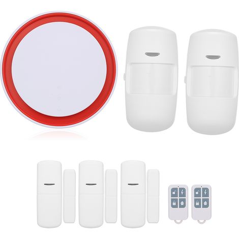 Système d'alarme GSM WiFi 2G, sirène 110dB, contrôle APP Tuya et Alexa, détecteurs 433MHz, interphone autodial, sécurité maison sans fil (1/4)
