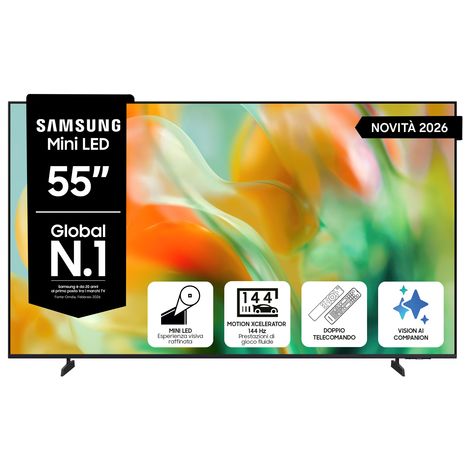 Samsung Smart Tv Mini Led Ue55M80Hauxzt 55 Pollici 4K Vision Ai