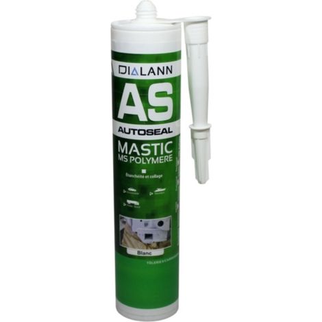 Mastic d'étanchéité MS polymère blanc AUTOSEAL 290ml DIALANN