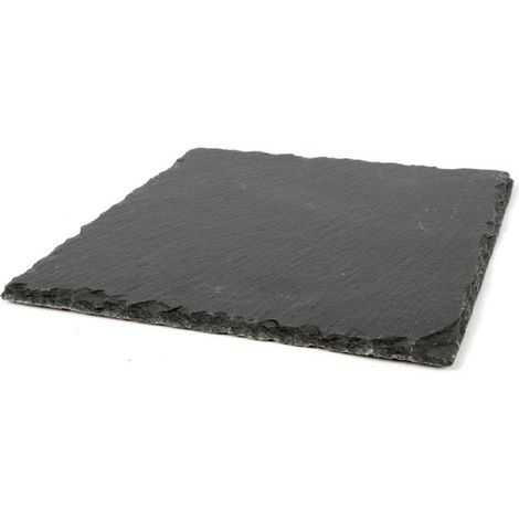 Vassoio da portata in ardesia quadrato 15x15 cm piatto per servire finger food sushi formaggi vassoio aperitivo (1/5)