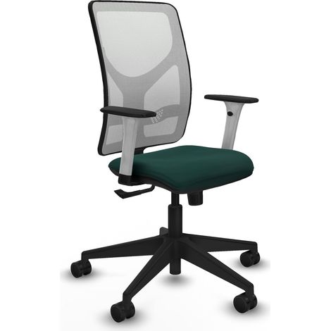 Silla de oficina piqueras y crespo Motila verde botella similpiel (1/2)
