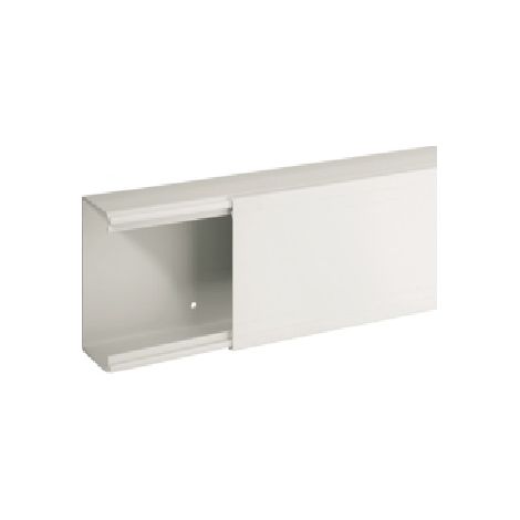 TA-EN 100x60 W Canalina porta cavi a base piana, Bianco