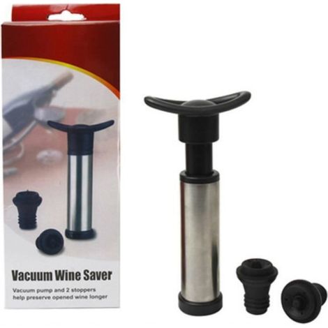 Pompe À Vin Sous Vide - Bouchon En Silicone - Pour Conservation Post-Ouverture - 2 Pièces (1/3)