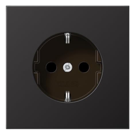 Jung Toma de corriente SCHUKO®, 16 A 250 V , aluminio lacado, serie LS, dark AL 1520 D