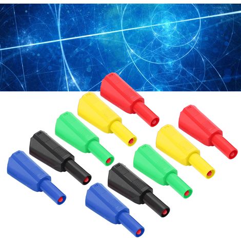 Fiche banane isolée U29 4 mm, empilable (rouge, noir, jaune, vert, bleu) (1/5)
