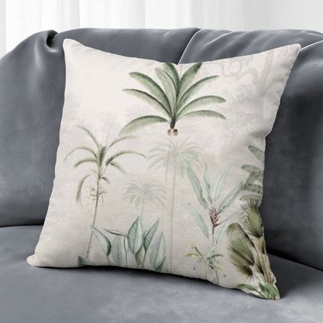 Housse de coussin fleurs naturelles, décoration intérieur élégant,45×45cm (1/5)