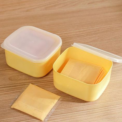 Boîte de conservation pour tranches de fromage, boîte de rangement pour réfrigérateur, boîte de conservation pour oignons verts, gingembre et ail, petite boîte de conservation pour aliments pour bébés (1/5)