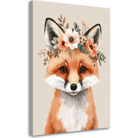 Tableaux, Renard roux animaux de la forêt,30x45 (1/4)
