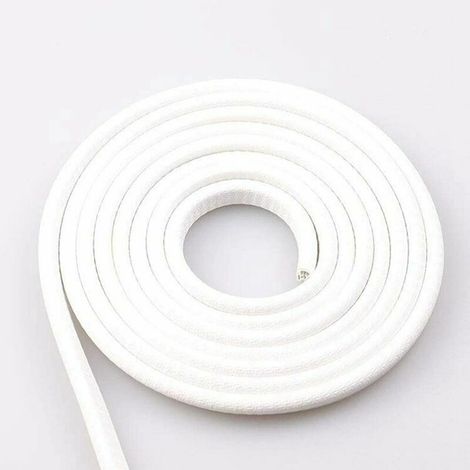 5M Protection Portiere Voiture, Acier à Ressort en U à L'intérieur, Pas Besoin de Coller, Protection en Caoutchouc de Port de Voiture (Blanc) (1/5)