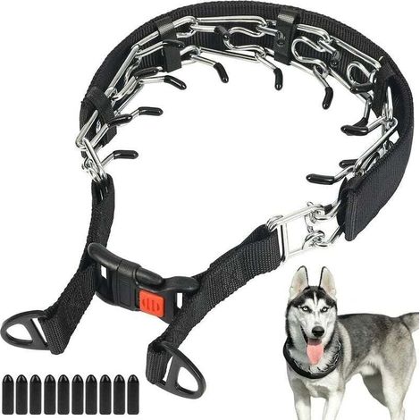 Würgehalsband für Hunde mit Schnappverschluss, Stachelhalsband für Hundetraining, Anti-Zug-Hundehalsband für mittelgroße und große Hunderassen (1/4)