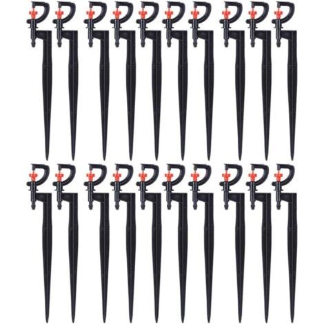 Pair Lntyq Arroseur d'arrosage, 20 pièces, Micro - Asperseur Arroseur Rotatif à 360 degrés de Type G, Arroseur de Pelouse pour l'irrigation de la pelouse de Serre de Jardin