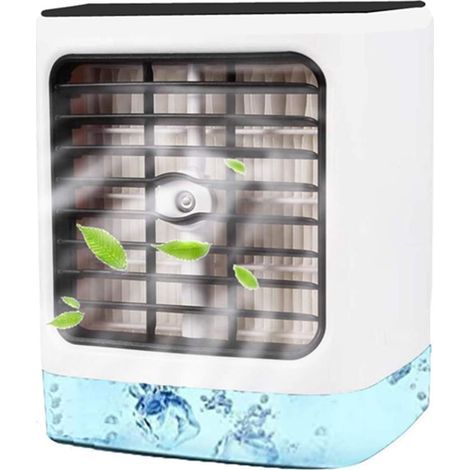 Fei Yu – Tragbare 3-in-1-Klimaanlage – Luftkühler, Luftbefeuchter, Luftreiniger – 600 ml Fassungsvermögen, 3 Geschwindigkeitsstufen, auslaufsicher – Für beengte Räume (1/5)