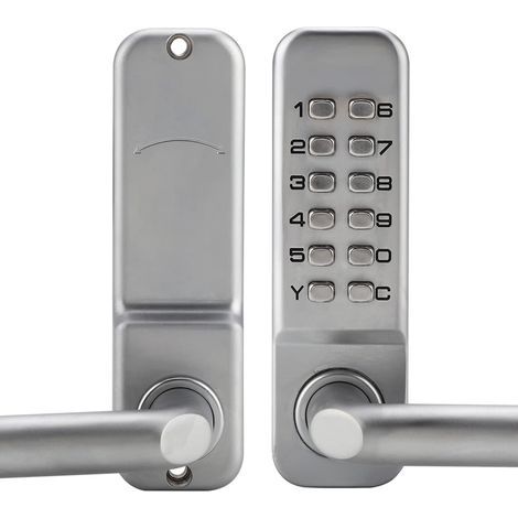 AIDUCHO Serrure de Porte Mécanique Numérique avec Poignée, Serrure à Combinaison de 1 à 11 Chiffres Serrure à Code Mécanique étanche en Alliage de Zinc Serrure à Code sans Clé pour Bureau, Maison (1/5)
