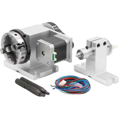 Herramienta rotativa CNC de 4 ejes, alta precisión, sujeción versátil, 4 mordazas K12-65 mm (1/2)