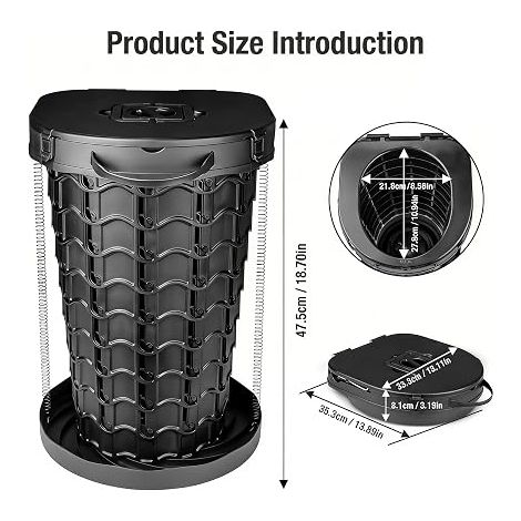 Portable Toilet Bag with Bags (1/4)