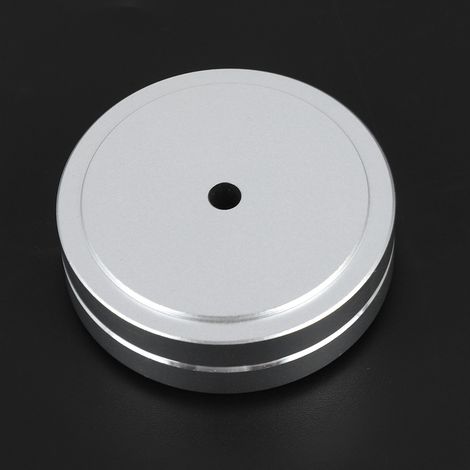 Akustische Isolationsfüße aus Aluminiumlegierung für Verstärker und HiFi-Lautsprecher (Silber)
