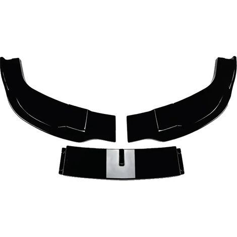 Spoiler diffusore per paraurti anteriore, in plastica ABS di alta qualità, montaggio preciso, colore nero. (1/2)
