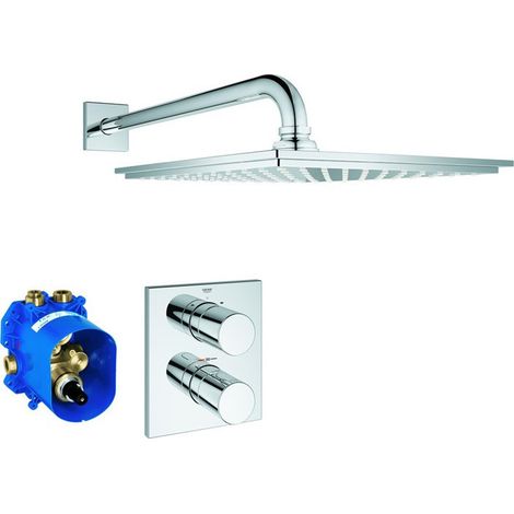 Sistema de ducha empotrado GROHTHERM 3000 C CUBE 230 cromado GROHE