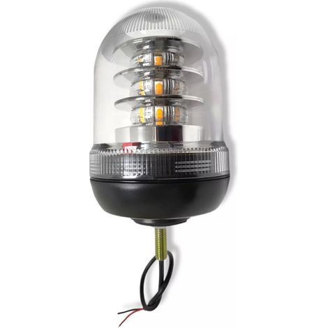Hochwertige LED-Signal-Warnleuchte mit Dreh- und Blitzfunktionen 12/24V ECE R65 & R10, 24 x 3W LEDs
