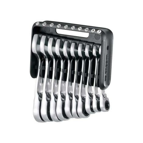 Facom – Jeu de clés mixtes 6 pièces – Clés à cliquet 7-17 mm – Pour travaux de précision – Conforme VDE 1000V (1/6)