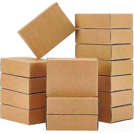 120 boîtes à savon kraft sans fenêtre, idéales pour l'emballage de savons artisanaux (96,5 x 71 x 30,5 cm) - JXLGV (1/5)