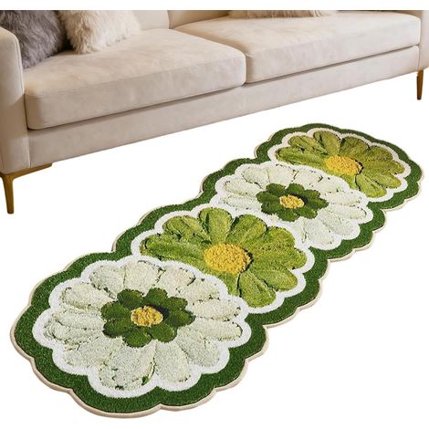Tapis de bain - 120 x 50 cm sol antidérapant très absorbant et lavable pour la cuisine , le salon to (1/5)