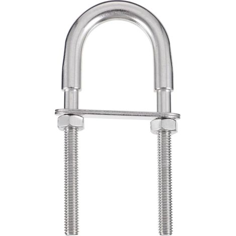 Boulons en U en Acier Inoxydable Résistant la Corrosion Finition Soignée, Lot de 2 Pièces, Accessoires Industriels et Automobiles pour Fixation de Tubes (1/5)