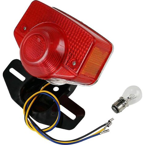 Feu arrière de moto avec ampoule pour CT70, CT90, CT125, XL70, CL70 et CL90 (1/5)