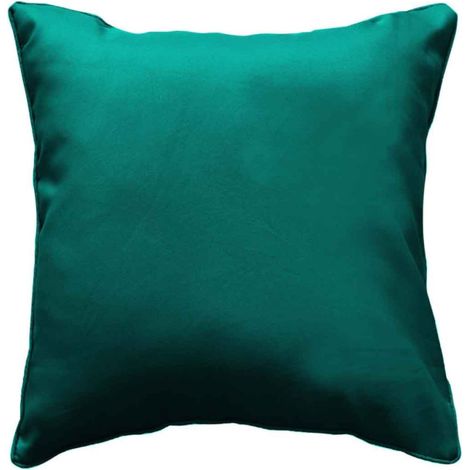 Coussin Carré Déco "Essentiel" 60x60cm Émeraude (1/4)