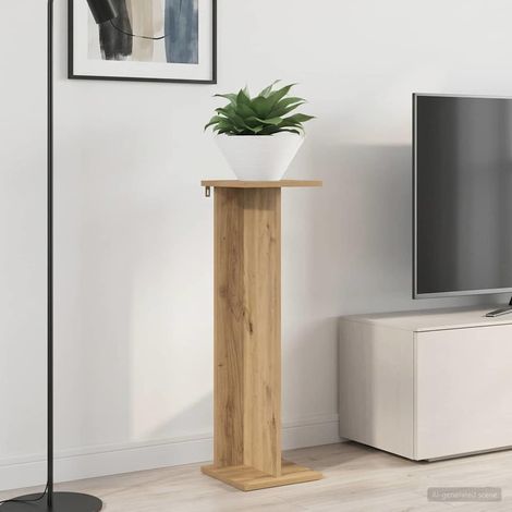 vidaXL Support de Plante 2 pcs Chêne Artisanal 25 x 25,5 x 80,5 cm