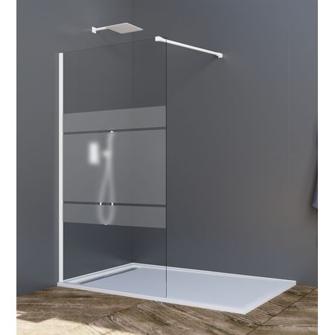 Mampara de Ducha Fija Screen Blanco Frost 66,5-68 cm - GME (1/3)