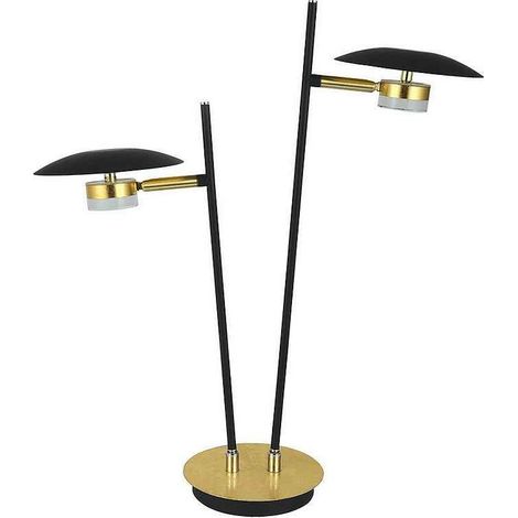 Sobremesa Ciudad del Cabo 2 luces 12W 4000K negro oro (1/5)