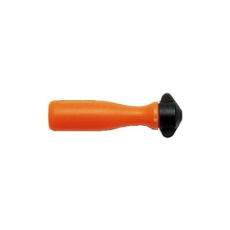 1 - Manche De Lime - Accessoire Outil - Plastique Résistant - Pour Limes Plates Rondes Carrées - Atelier Bricolage - Orange Et Noir