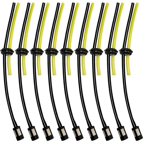 9-teiliges Universal-Kraftstofffilter-Set, Universal-Kraftstoffschläuche, Gummikraftstoffleitungen für Freischneider, Rasentrimmer, Kettensägen und Heckenscheren (1/4)