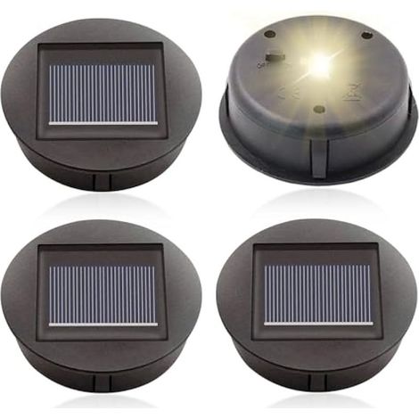 Ersatz-Solarlampen, 8 cm, wasserdichte LED-Birne, Ersatzpaneele für Gartenlaternen und DIY-Projekte [Energieklasse A+] (1/5)