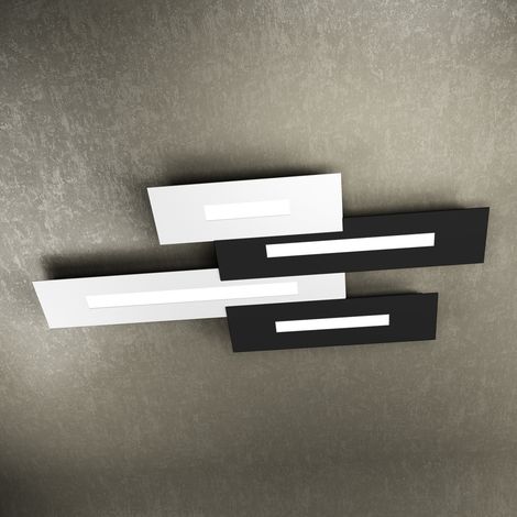 WALLY WALLY APPLIQUE PLAFONIERA 4 LUCI ATTACCO 2G11(COMPOSTO DA 1138 40-BI+1138 50-NE+1138 60-NE+1138 70-BI) (1/3)