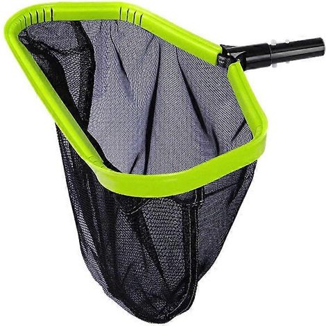 Écumoire de piscine, filet de nettoyage des feuilles de piscine à mailles ultra-fines, avec sacs poubelle double couche et plus profonds. (1/5)