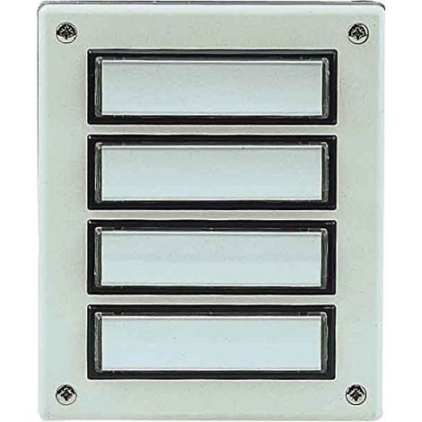 Grothe Plaque d'étage-Classic ETA 631 WS, en saillie, blanc, 55631