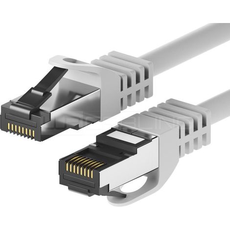 WP WPC-PAT-8SF010 Netzwerkkabel Grau 1 m Cat8.1 S/FTP (S-STP)