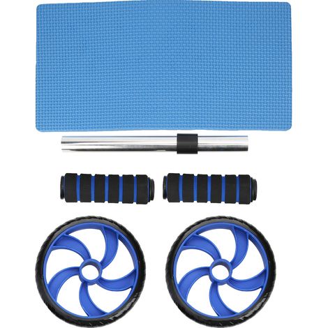 Roue d'exercice abdominal silencieuse avec coussinets de genou pour entraînement fitness (1/5)