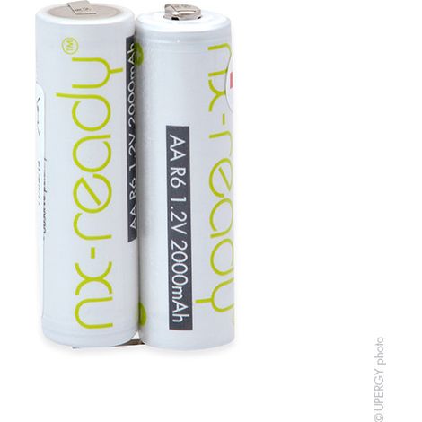 NX - Batterie NiMH 2x AA NX 2S1P ST1 2.4V 2000mAh T2 (1/2)
