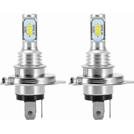 Kit de 2 ampoules LED H4 9003 HB2 6000K Super White CSP pour phares (feux de croisement/route) Canbus (1/5)