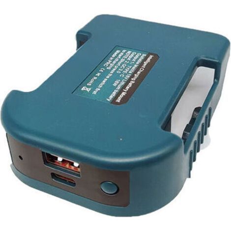Kompatibler USB-Ladeadapter für Makita 18V Li-Ionen-Akkus BL1830, BL1860, BL1850, BL1815 (1/5)