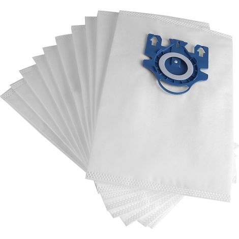GARRYFIZH Sacs filtrants à poussière non tissés spunbond blancs et bleus, lot de 10, pour aspirateur Miele GN Type S2/S5/S8. Confort au quotidien. (1/5)