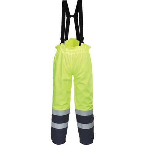 Pantaloni Bizflame multi norme ad arco elettrico e alta visibilità | Large - YeNa - NEUTRO (SENZA PERSONALIZZAZIONE)
