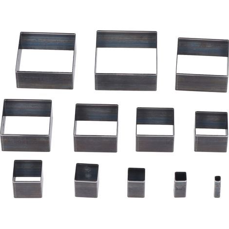 Matrice de Poinçonnage en Cuir, Ensemble de Matrices de Découpe en Cuir, 12 Pièces Outil de Poinçonnage en Cuir Ensemble de Matrices de Poinçonnage pour Bricolage en Cuir, Découpes (1/5)