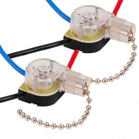 3Pack Ceiling Fan Light Switch ZE-110 Fan Switch 3 Way (Nickel)--